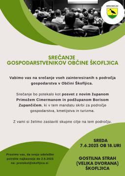 SREČANJE GOSPODARSTVENIKOV OBČINE ŠKOFLJICA 2023